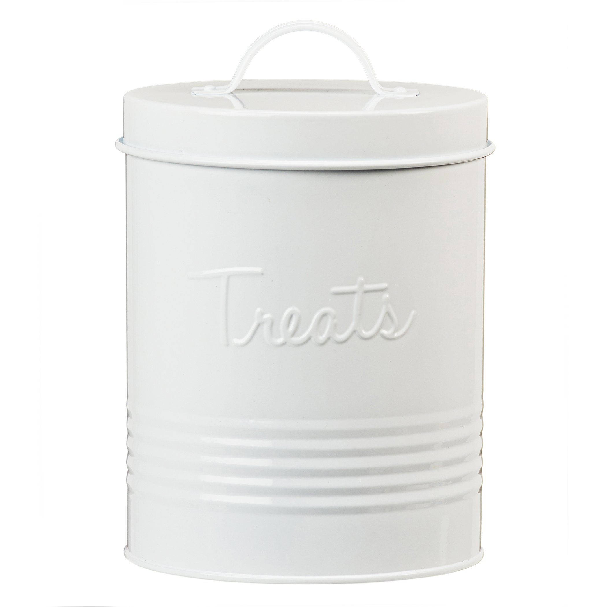 Amazon.com: Amici Pet Retro Treats Metal Canister | Pet Food